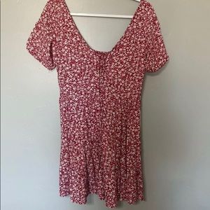Bohme Dress Short Red Floral New w/Tags